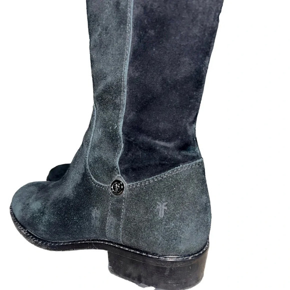 Frye Taylor Stretch Suede Riding Boots - Picture 5 of 11